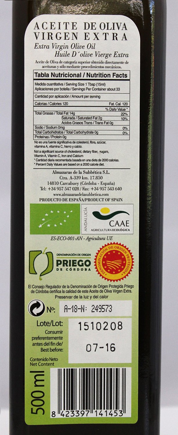 Bio Huile d'olive extra vierge - 500ml