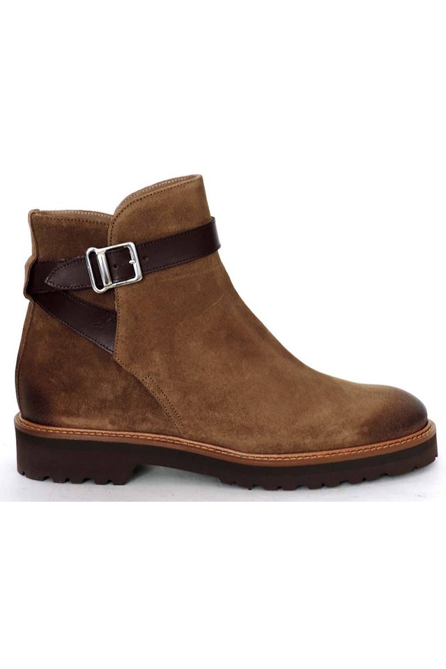 PERTINI Camel Suede Anckle boots | SPANISH SHOP ONLINE