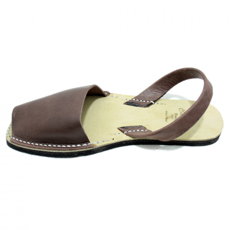 Castell Men's Brown Leather Espadrilles - THE AVARCA STORE